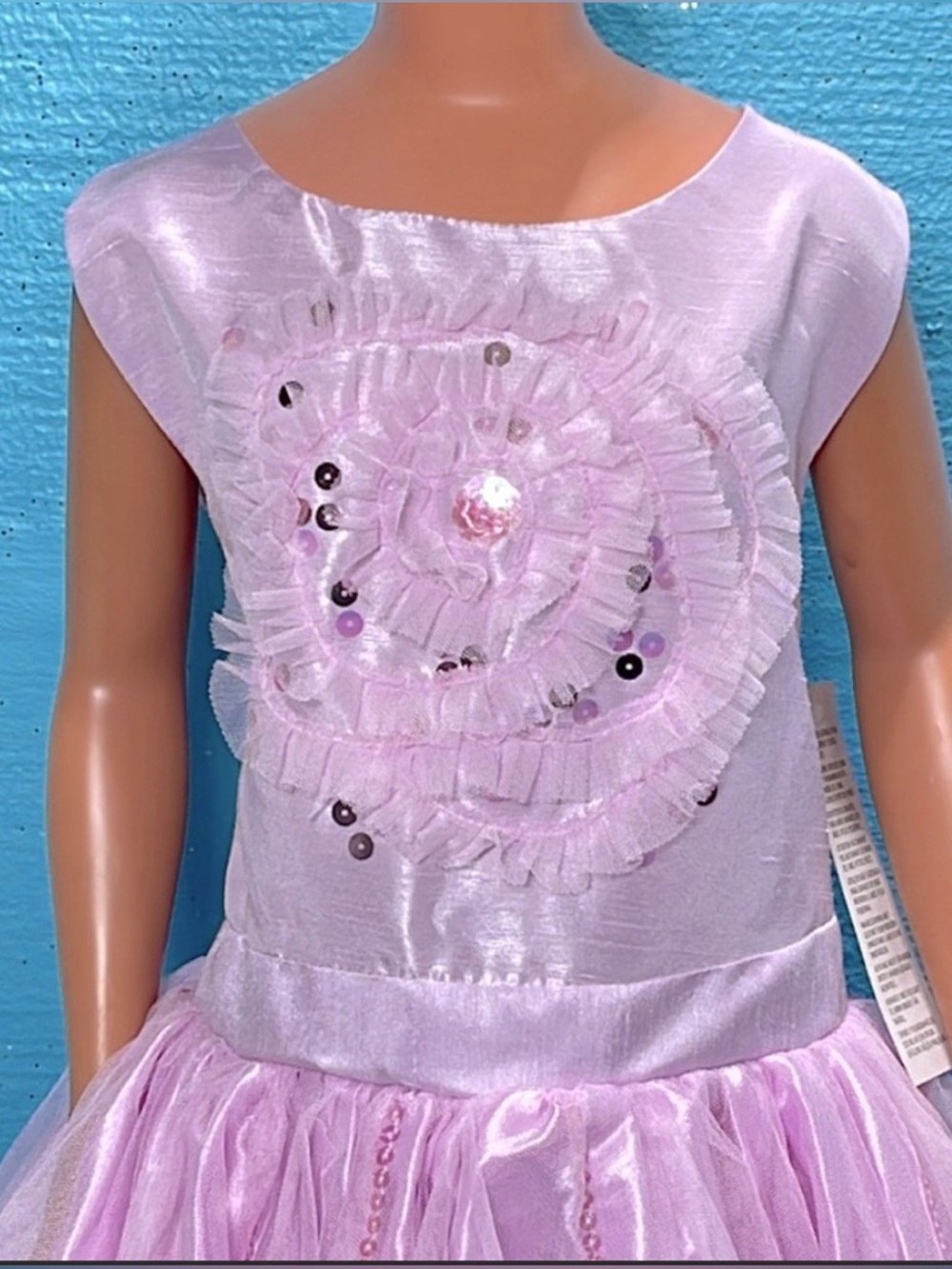 Disney Parks Belle Princess Dress 5/6 Pink Sequin Tutu Beauty & Beast Costume - Picture 3 of 12
